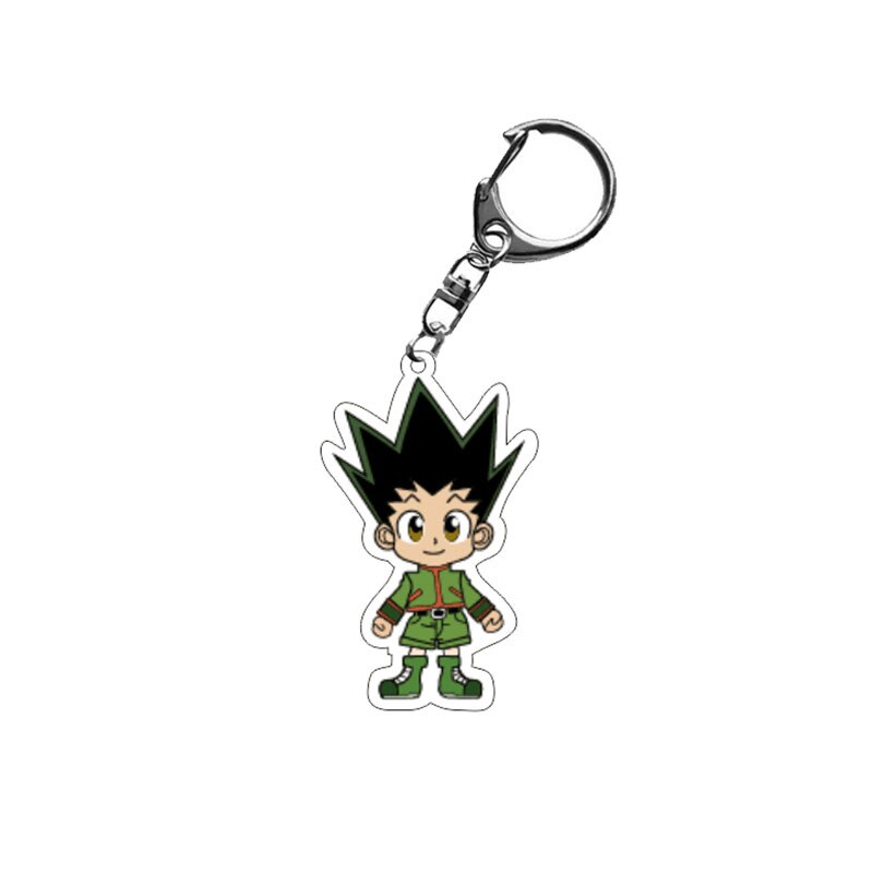 Anime Hunter X Hunter Keychain Acrylic Figure Car Keychains key Chain Pendant Keyring Accessories Metal Holder 4 - Hunter X Hunter Shop