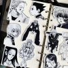 HUNTERxHUNTER Black and White Stickers Waterproof HD Stickers Handbook Notebook Stickers 4 - Hunter X Hunter Shop