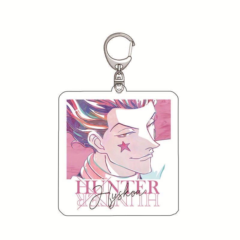 Hot Anime HUNTER X HUNTER Keychain Killua Irumi Hisoka Cute Acrylic Figure Pendant Keychain Keyring Collection 1 - Hunter X Hunter Shop