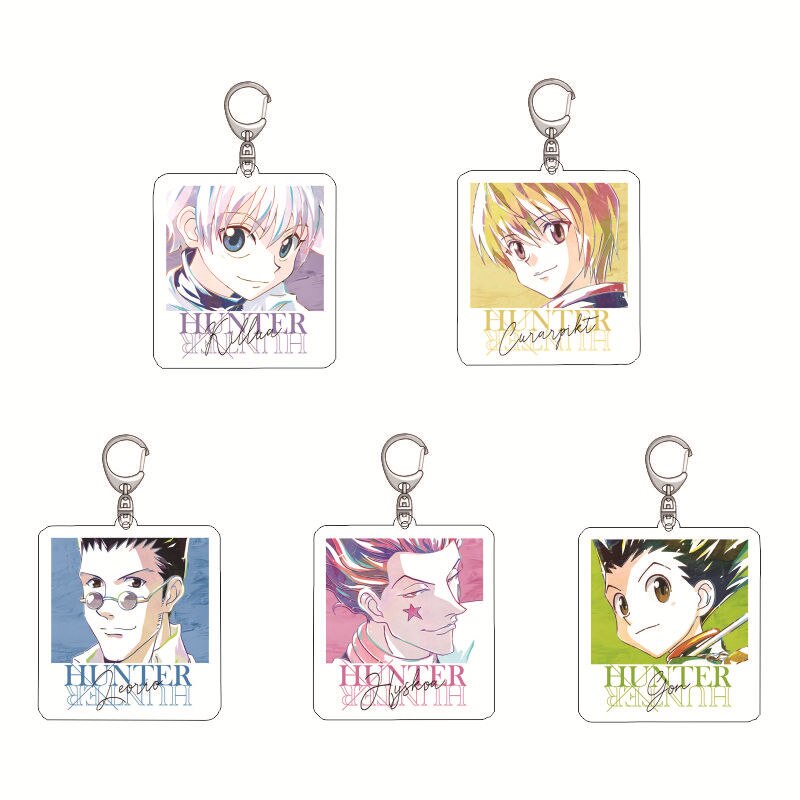 Hot Anime HUNTER X HUNTER Keychain Killua Irumi Hisoka Cute Acrylic Figure Pendant Keychain Keyring Collection - Hunter X Hunter Shop