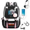 Hunter X Hunter HxH Anime Backpack Girl School Bag College Student Laptop Travel Bagpack Killua Drinking 3 - Hunter X Hunter Shop