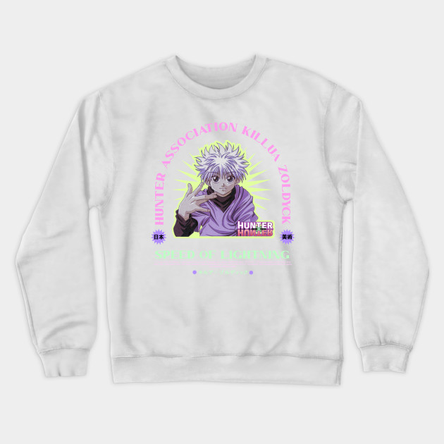 Killua Zoldyck Hxh Streetwear Crewneck Sweatshirt - Hunter X Hunter Shop