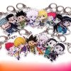 New Anime Hunter X Hunter Keychain Cosplay Delicate Printed Craft Cartoon Figures Key Chain School Bag - Hunter X Hunter Shop