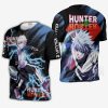 1125 AOP Hunter X Hunter Characters VA Killua 5 tshirt font and back 1 - Hunter X Hunter Shop