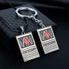 New Anime Hunter x Hunter Keychain Metal Dog Tag Key Chain Ring Holder Men Gift Jewelry - Hunter X Hunter Shop
