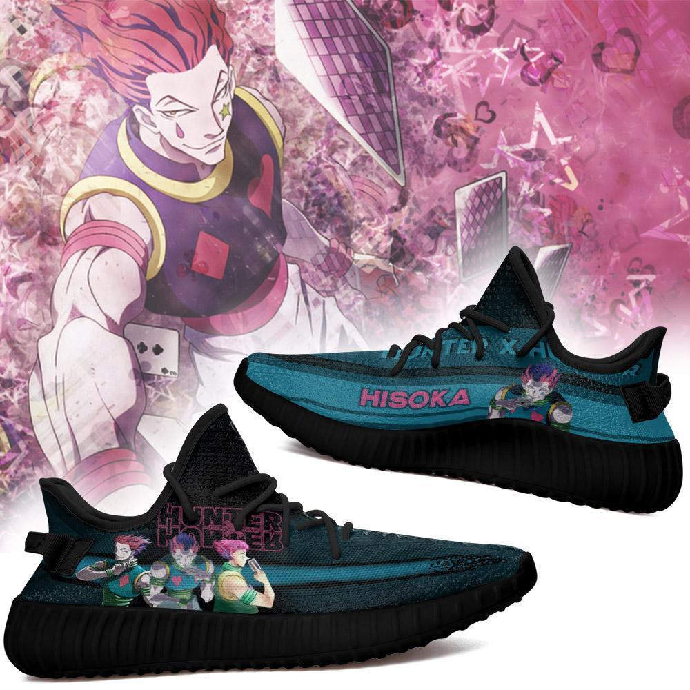 hisoka yeezy shoes custom hunter x hunter anime sneakers fan gift tt04 gearanime 2 - Hunter X Hunter Shop