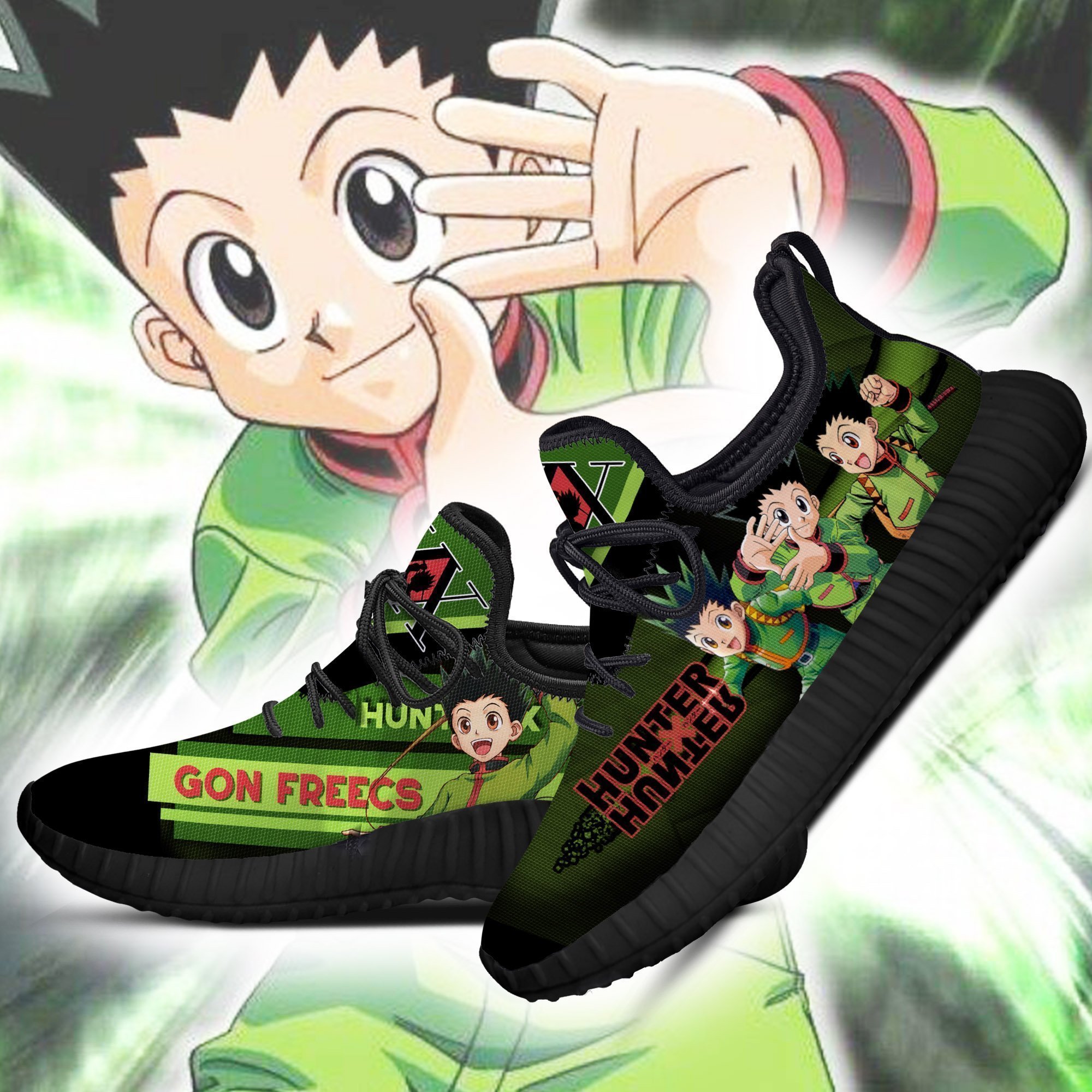 hunter x hunter gon freecss reze shoes custom hxh anime sneakers gearanime 3 - Hunter X Hunter Shop