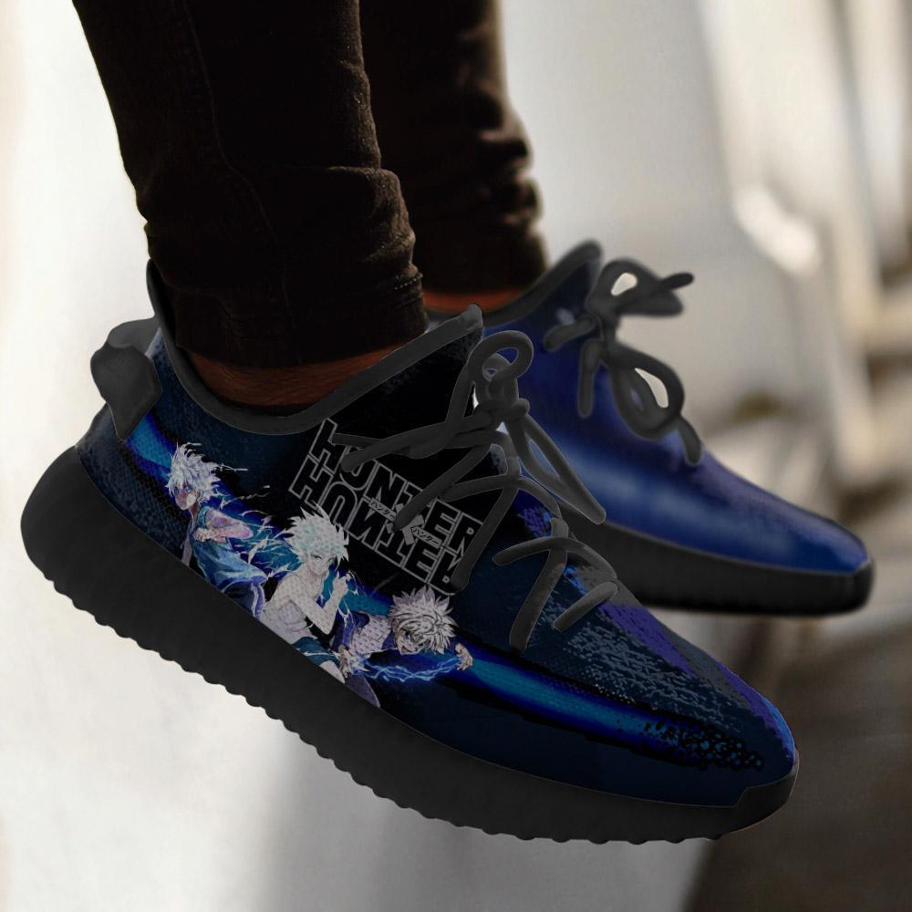 killua yeezy shoes custom hunter x hunter anime sneakers fan gift tt04 gearanime 4 - Hunter X Hunter Shop