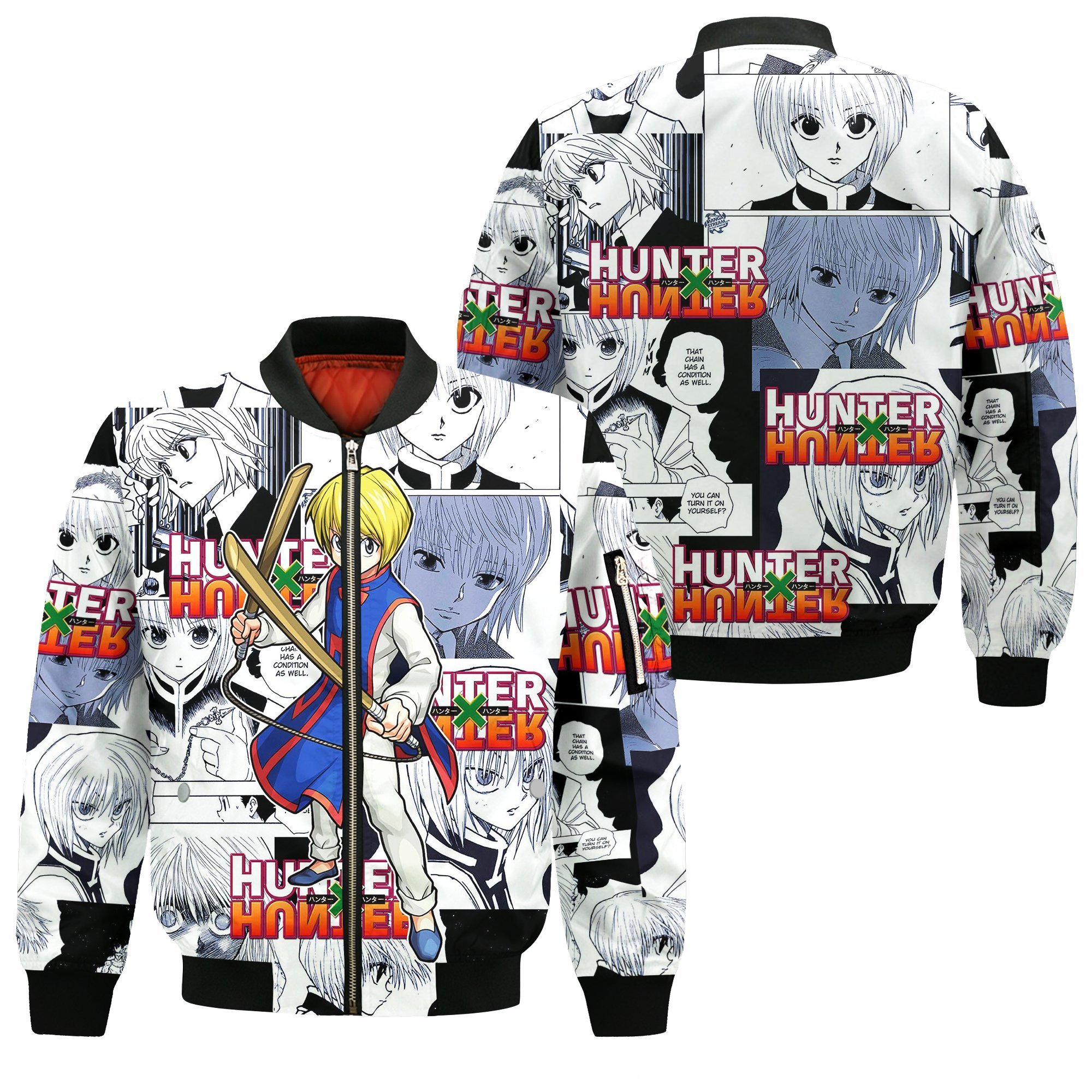 kurapika hunter x hunter shirt sweater hxh anime hoodie manga jacket gearanime 5 - Hunter X Hunter Shop