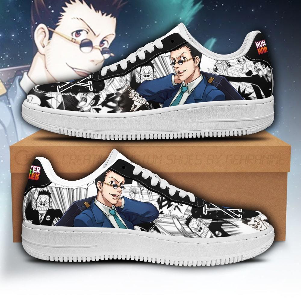 leorio air force sneakers custom hunter x hunter anime shoes fan pt05 gearanime - Hunter X Hunter Shop