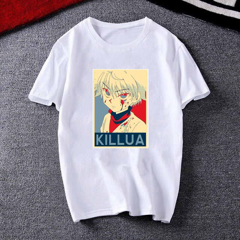 Anime Hunter X Hunter Killua Zoldyck Men s Tshirt Kawaii Men Women T shirt Tops Kurapika 4 - Hunter X Hunter Shop