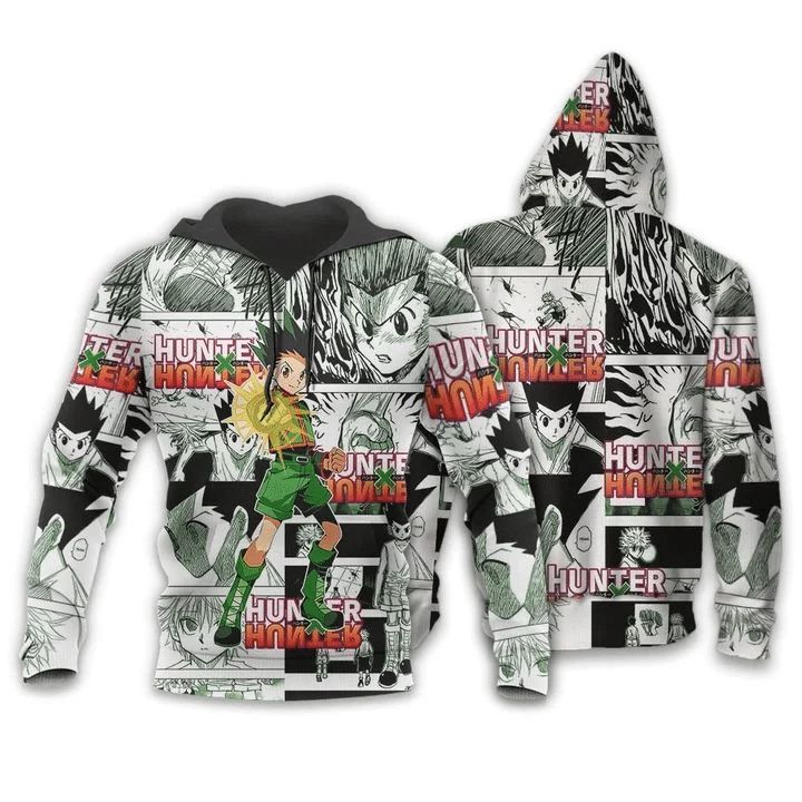 gon freecss anime manga hunter x hunter 3d zip hoodie8zqbu - Hunter X Hunter Shop