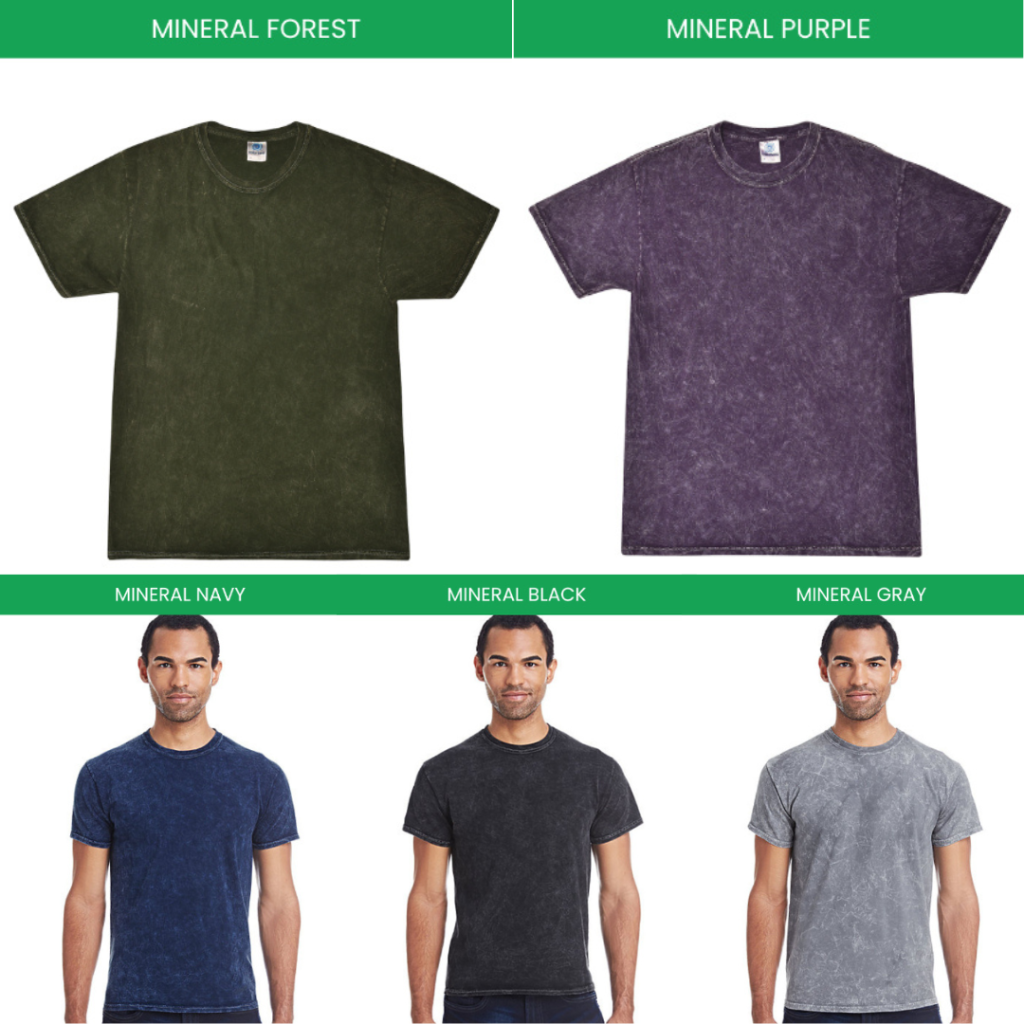 Mineral Wash T shirt Color Chart - Hunter X Hunter Shop