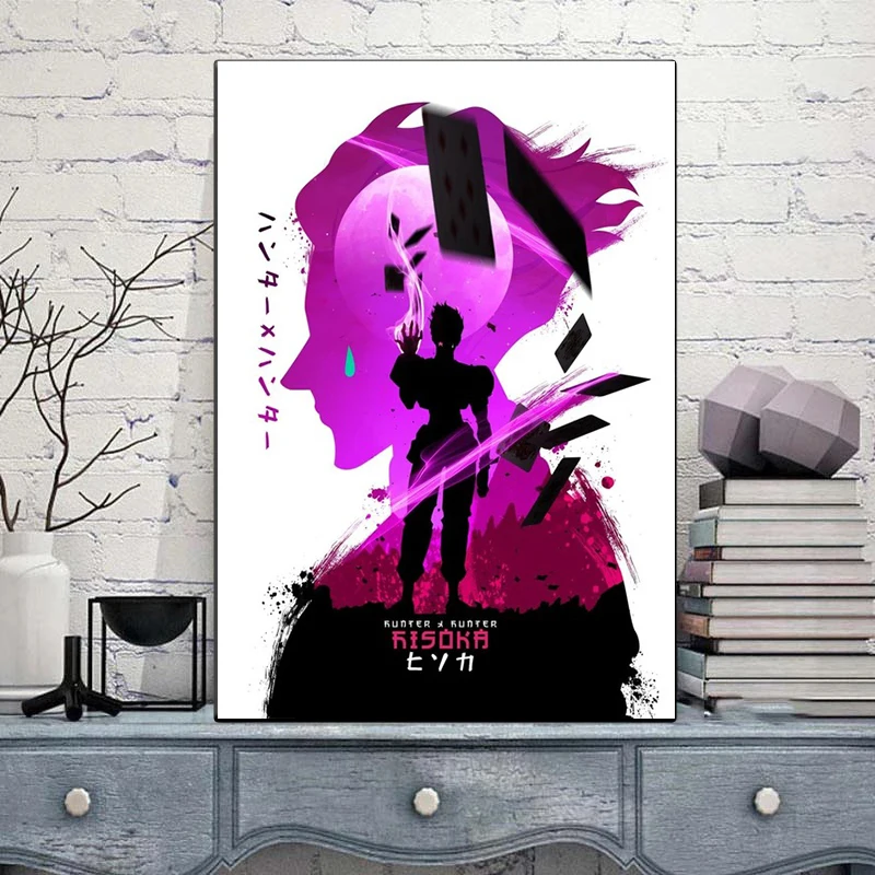 Anime Hunter X Hunter Poster Killua Zoldyck Kurapika Gon Freecss Hisoka Wall Art Decoration HD Canvas 10 - Hunter X Hunter Shop