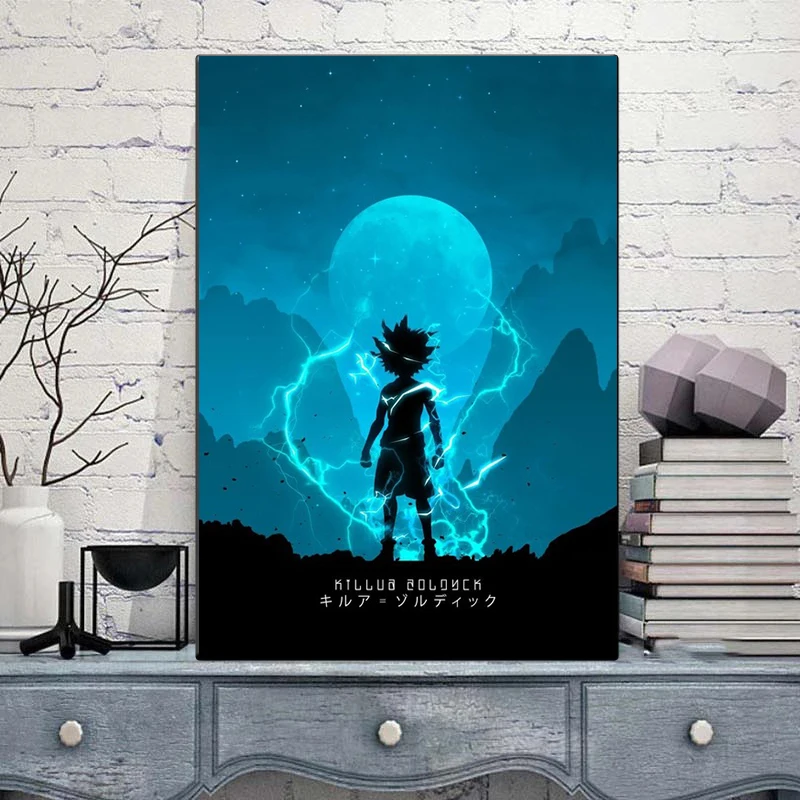 Anime Hunter X Hunter Poster Killua Zoldyck Kurapika Gon Freecss Hisoka Wall Art Decoration HD Canvas - Hunter X Hunter Shop