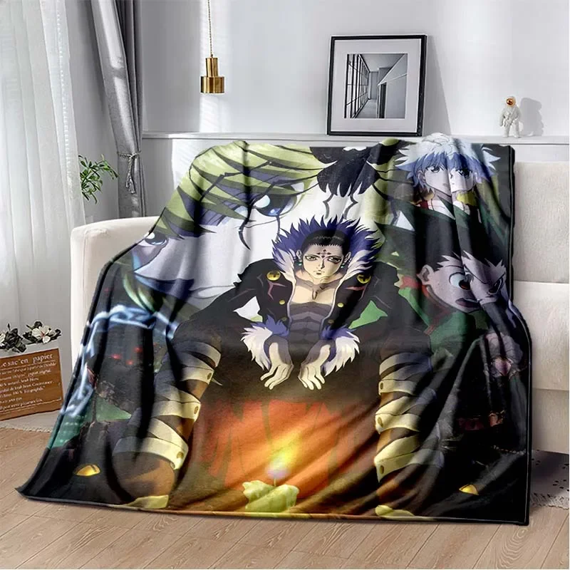 Pattern H Hunte X Hunter Anime Flannel Blanket Multi purpose Holiday Gift Blanket Warm And Soft - Hunter X Hunter Shop